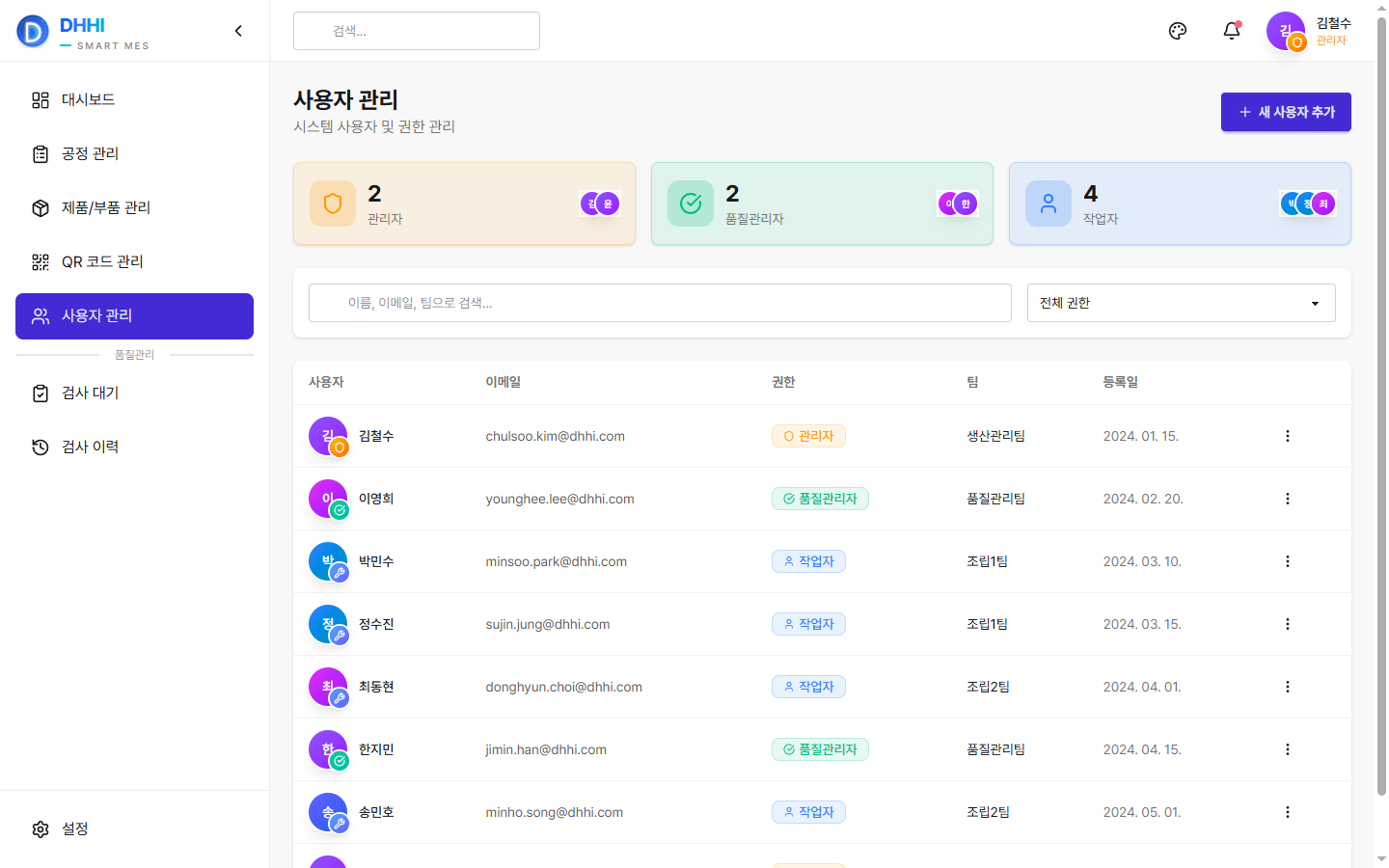 DHHI Smart MES mockup 12