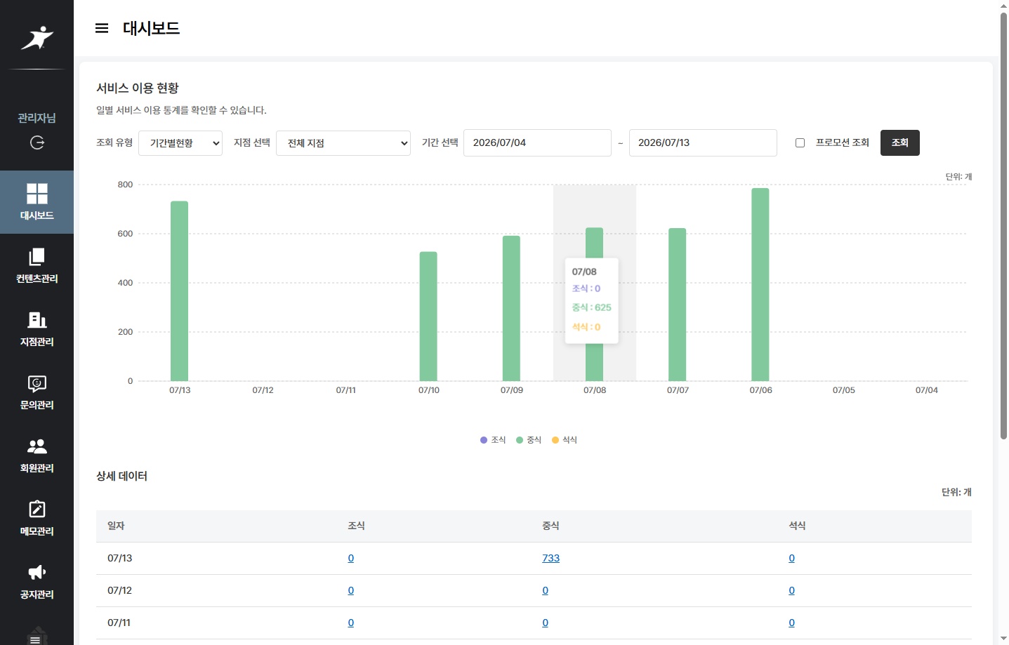 식자재 WMS mockup 7