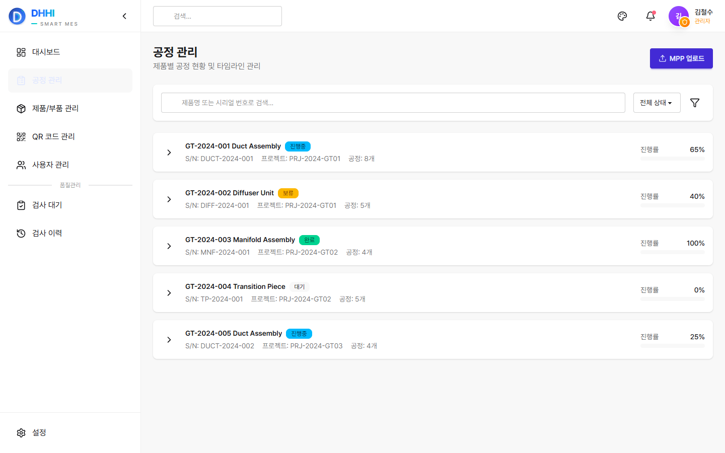 DHHI Smart MES mockup 3